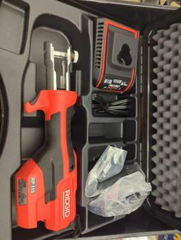 RIDGID (Missing Battery) RP 115 Mini Press Tool Kit for 1/2 in. - 3/4 in. Copper & Stainless