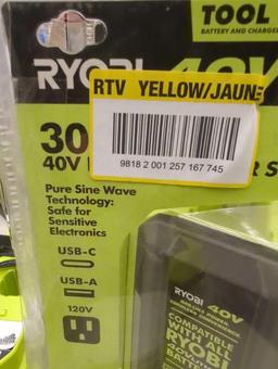 RYOBI 40V 300-Watt Power Source (Tool Only), Appears to be New in Factory Sealed Package Retail