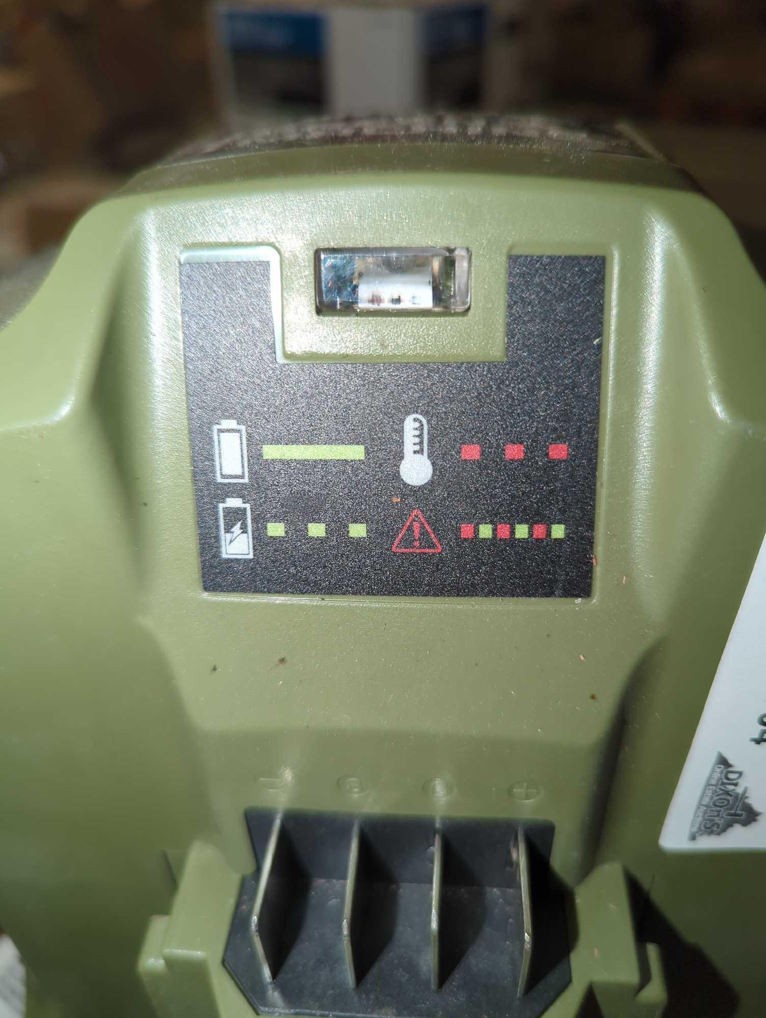 Green Machine 62V Charger with Cooling Fan, Retail Price $99, Appears to be Used, What You See in