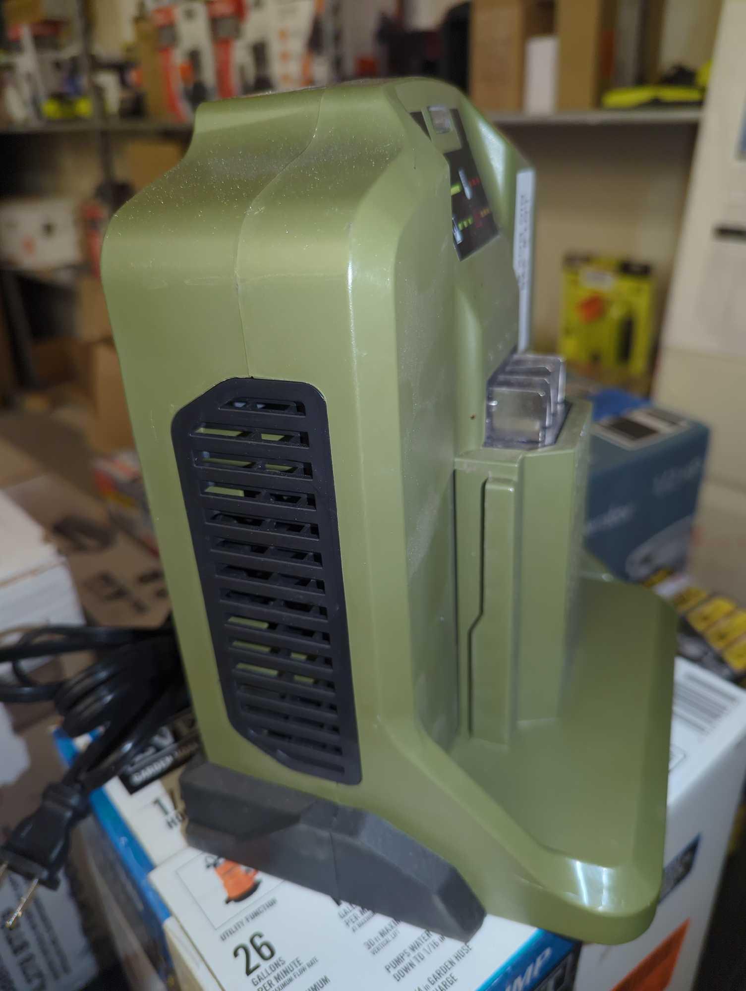 Green Machine 62V Charger with Cooling Fan, Retail Price $99, Appears to be Used, What You See in