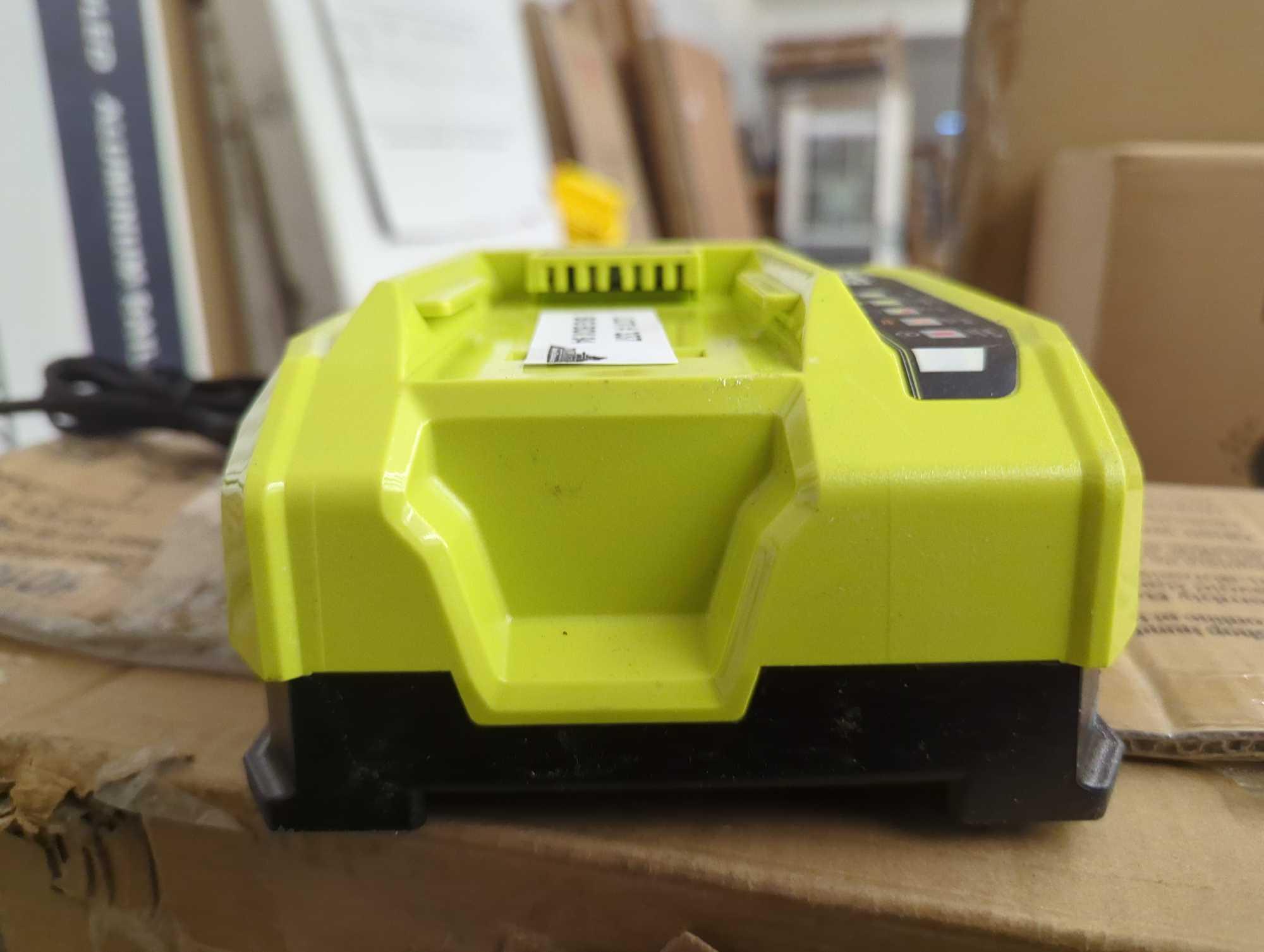 RYOBI 40V Lithium-Ion Rapid Charger, Model OP406VNM, Retail Price $119, Appears to be Used, What You