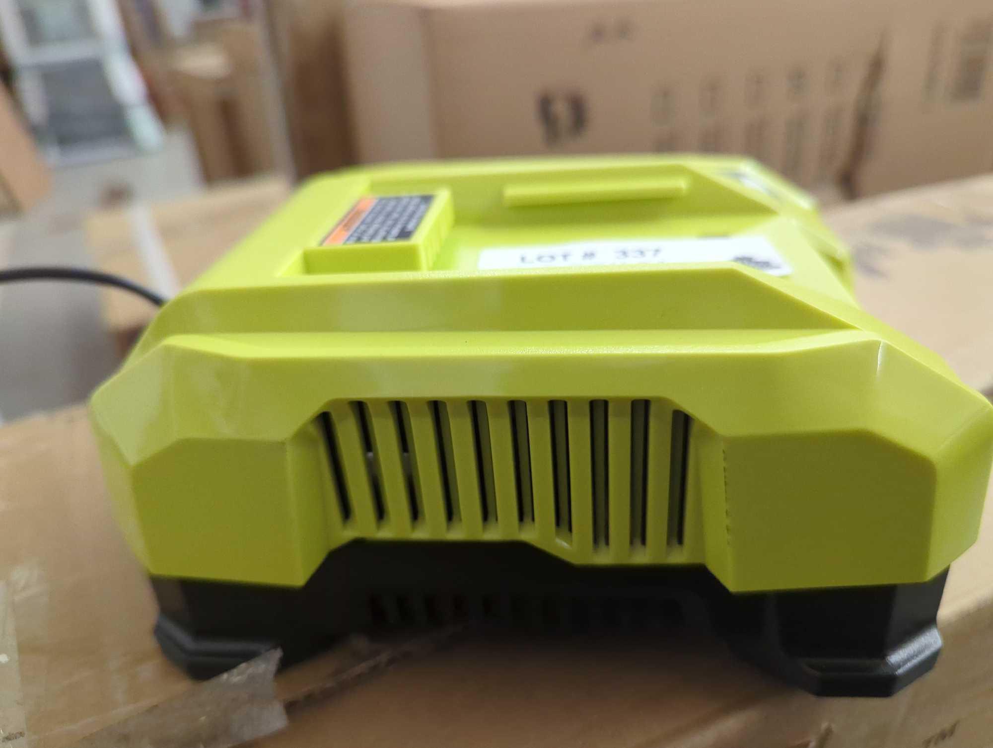 RYOBI 40V Lithium-Ion Rapid Charger, Model OP406VNM, Retail Price $119, Appears to be Used, What You