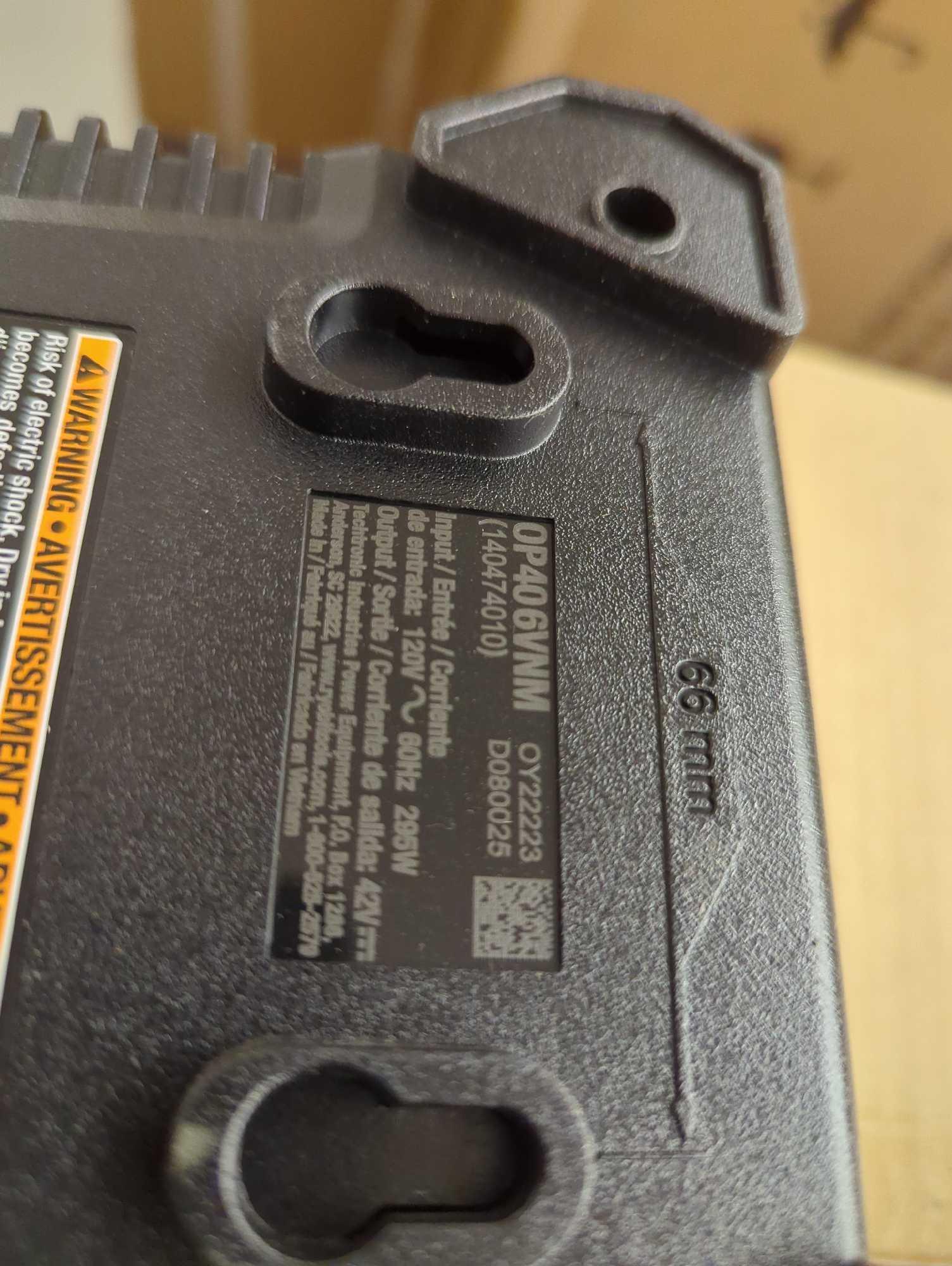 RYOBI 40V Lithium-Ion Rapid Charger, Model OP406VNM, Retail Price $119, Appears to be Used, What You