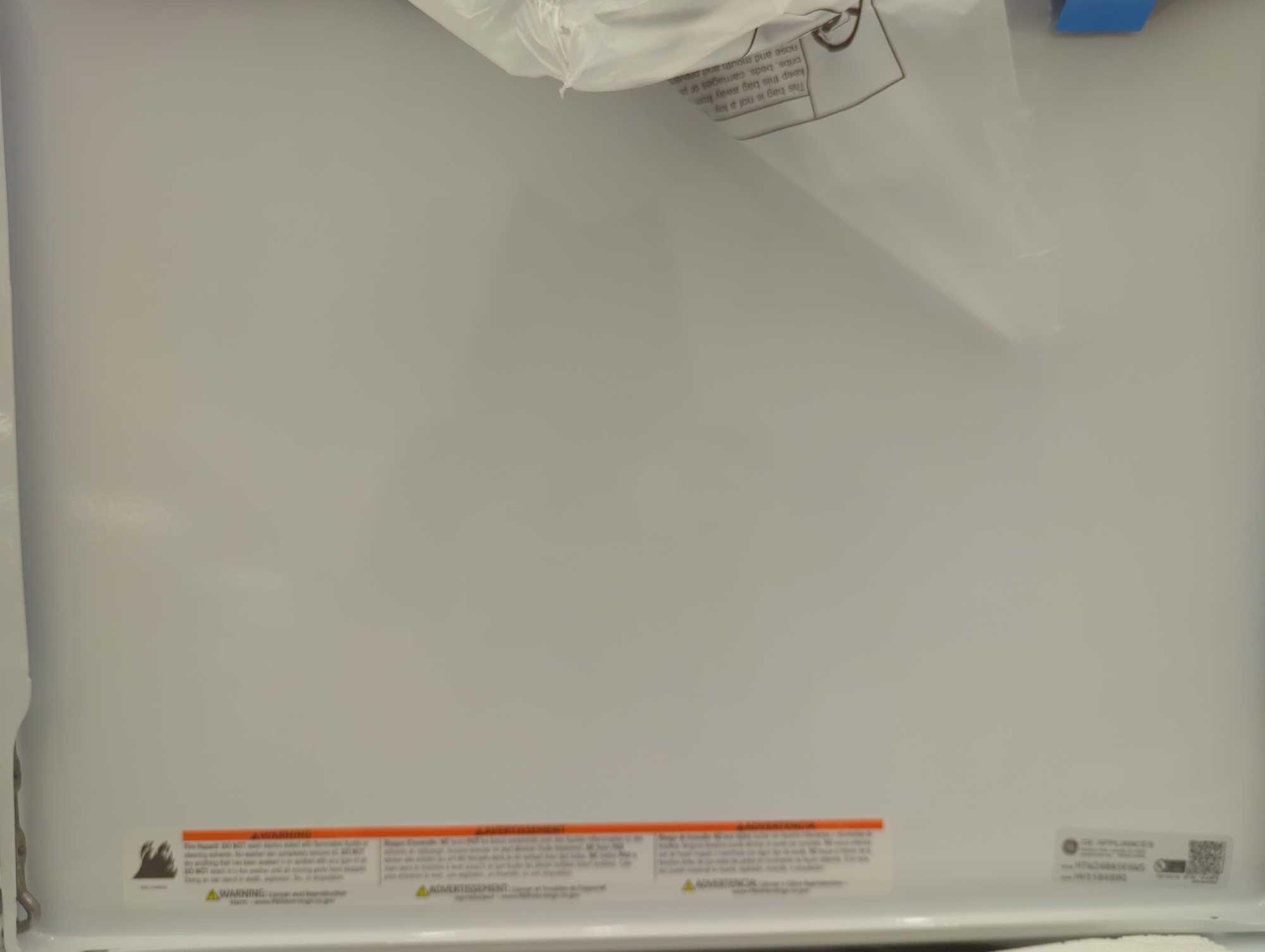 GE 3.8 cu. ft. Top Loading Washer (HTW240ASK6WS) In White with Cold Plus and Water Level Control,