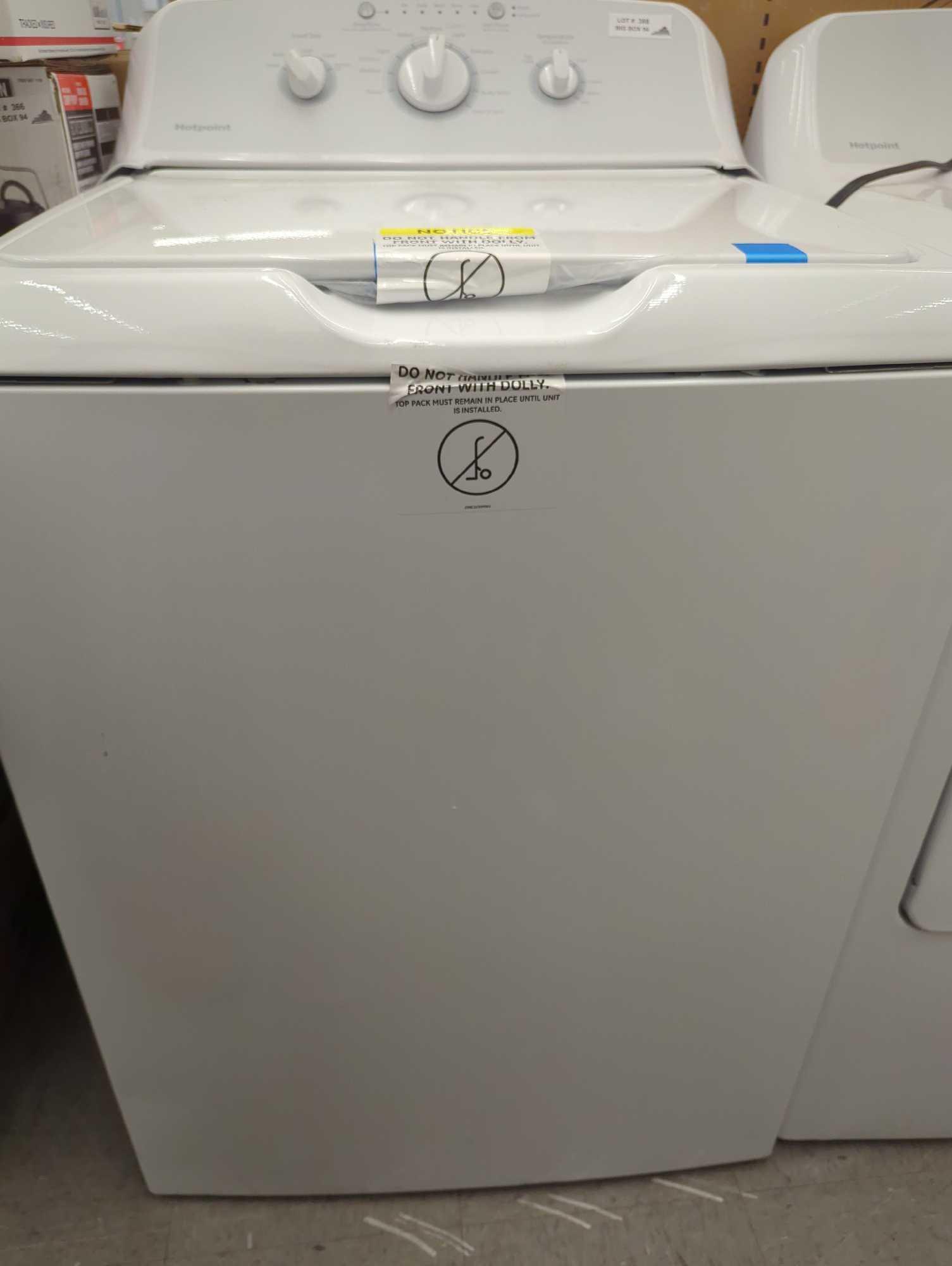 GE 3.8 cu. ft. Top Loading Washer (HTW240ASK6WS) In White with Cold Plus and Water Level Control,