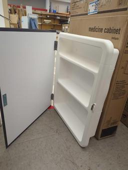 (Has A Minor Chip) Glacier Bay 16 in. W x 20 in. H Rectangular Recessed Frameless Mirrored Medicine