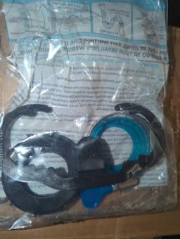 SIMPLE DRAIN 1.25 in. Rubber Threaded P-Trap Bathroom Single Sink Drain Kit, Retail Price $13,