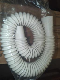 SIMPLE DRAIN 1.25 in. Rubber Threaded P-Trap Bathroom Single Sink Drain Kit, Retail Price $13,