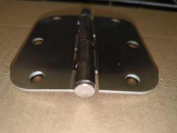 Box Lot of Onward 3 in. x 3 in. Brushed Nickel Full Mortise Butt Hinge with Removable Pin, Retail