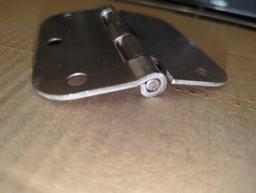 Box Lot of Onward 3 in. x 3 in. Brushed Nickel Full Mortise Butt Hinge with Removable Pin, Retail
