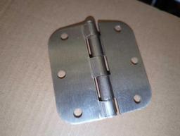 Box Lot of Onward 3 in. x 3 in. Brushed Nickel Full Mortise Butt Hinge with Removable Pin, Retail