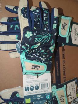 Lot of 3 Digz Women's Small Gardener Glove, Retail Price $11/Pair, Appears to be New, What You See
