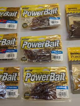 Lot of 2 small boxes includes all power baits lures. Comes as is shown in photos. Appears to be