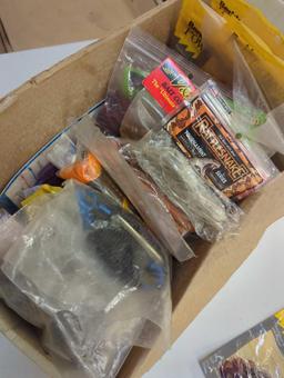 Contents of box includes fishing various fishing power baits. Comes as is shown in photos. Appears