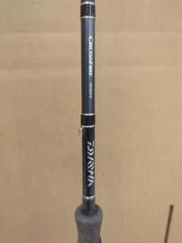 DAIWA 7'0" crossfire, medium heavy action Model # CFE701MHFB Lure 1/4-1oz Line 10-20lbs Comes as is