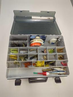 Tackle Box and contents includes a wire variety of fishing lures as are shown in photos. Comes as