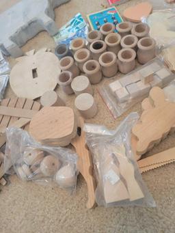 Misc Wood Craft Items $1 STS