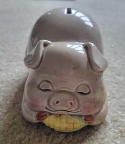 Porcelain Piggy Bank $1 STS