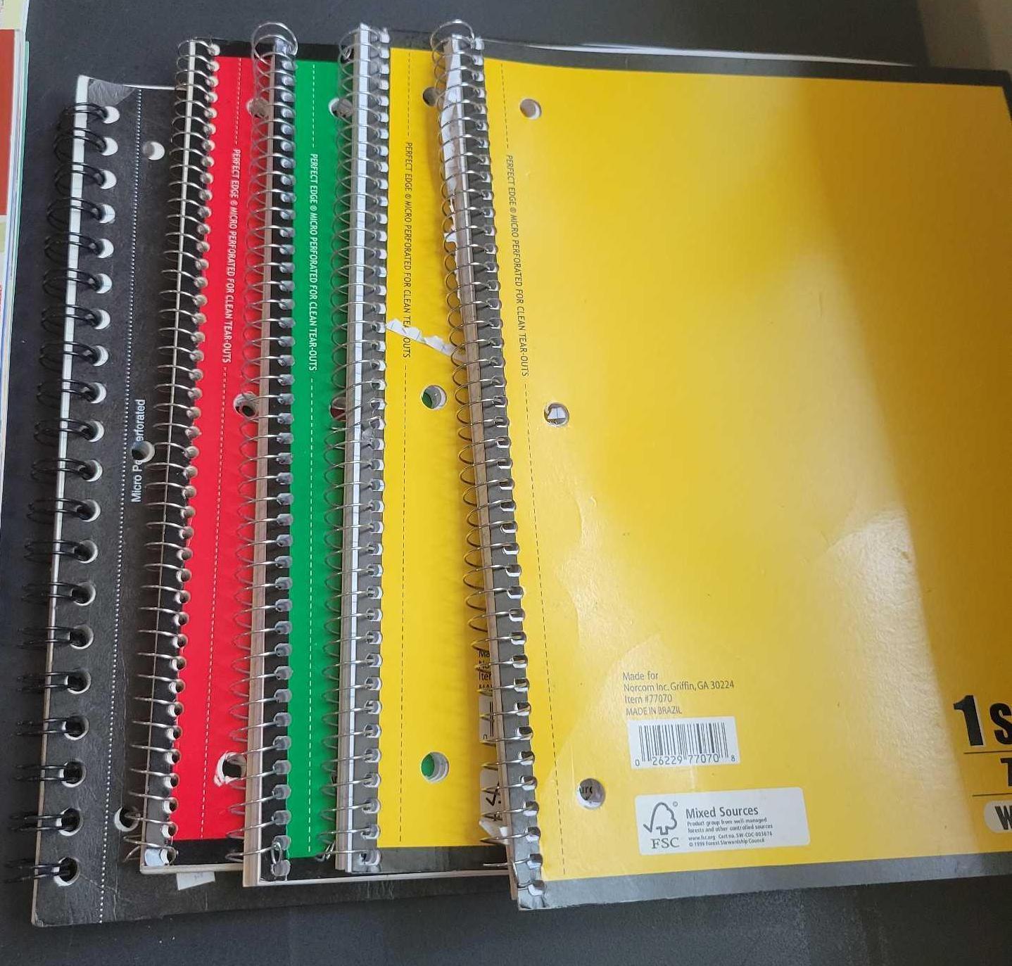 Notebooks $2 STS