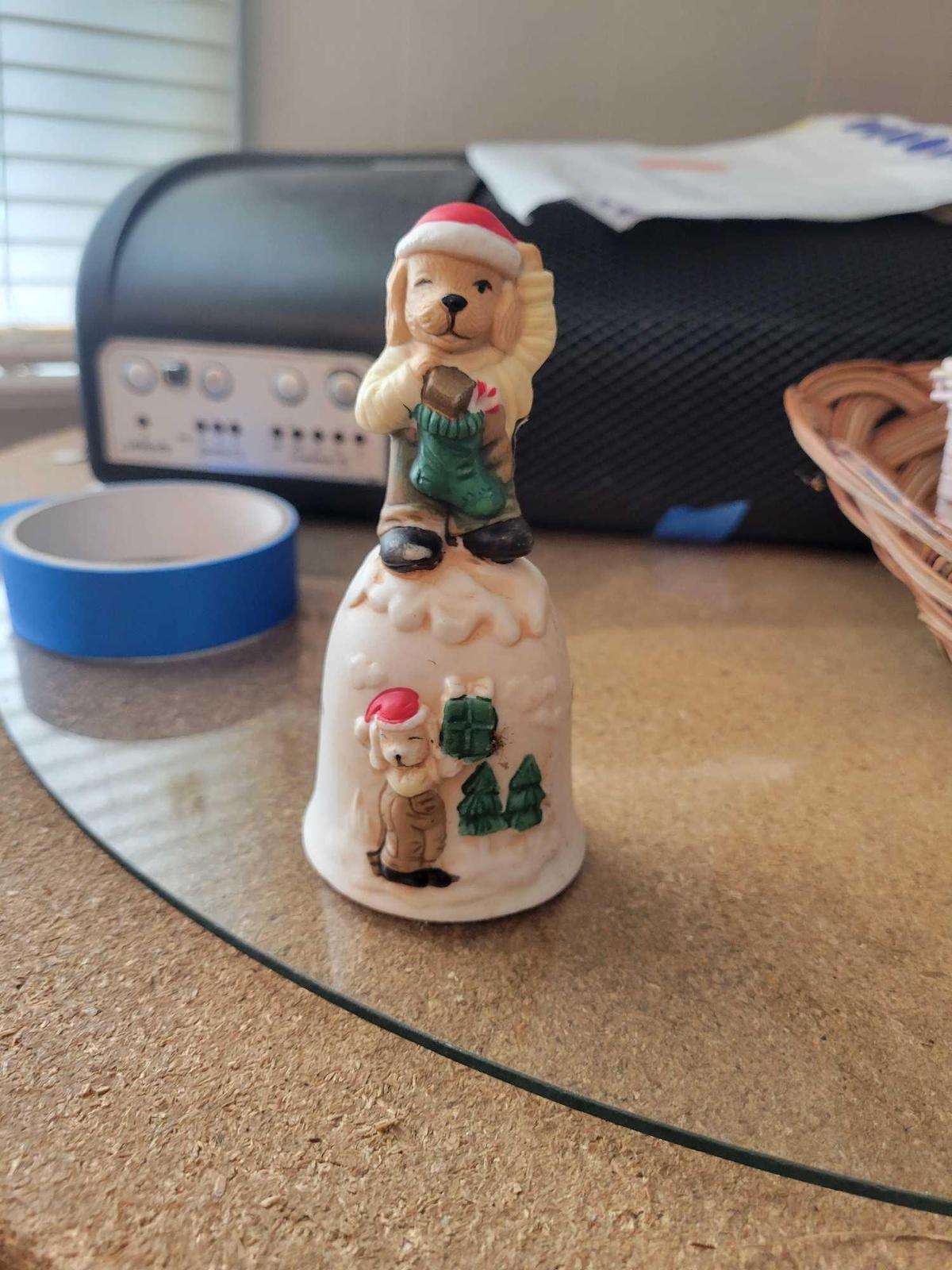 Small Chistmas Bell With Dog Motif. $1 STS