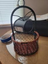 Small Decorative Metal Basket. $1 STS