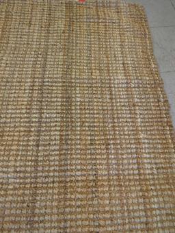 NATURAL JUTE AREA RUG, 59"X35"