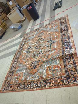 NULOOM SULTANABAD PATTERN RUST COLOR AREA TUG, 8X10' APPROX