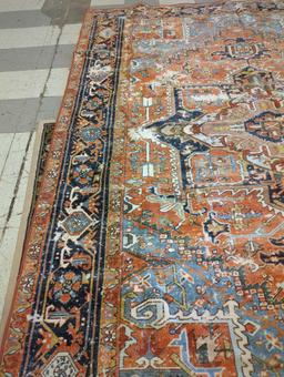 NULOOM SULTANABAD PATTERN RUST COLOR AREA TUG, 8X10' APPROX