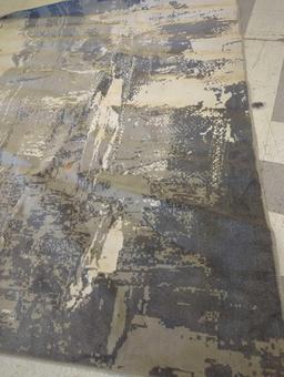 NEWBURY COLLECTION MACHINE MADE AREA RUG, MILITARY CAMO STYLE. 7'X10'