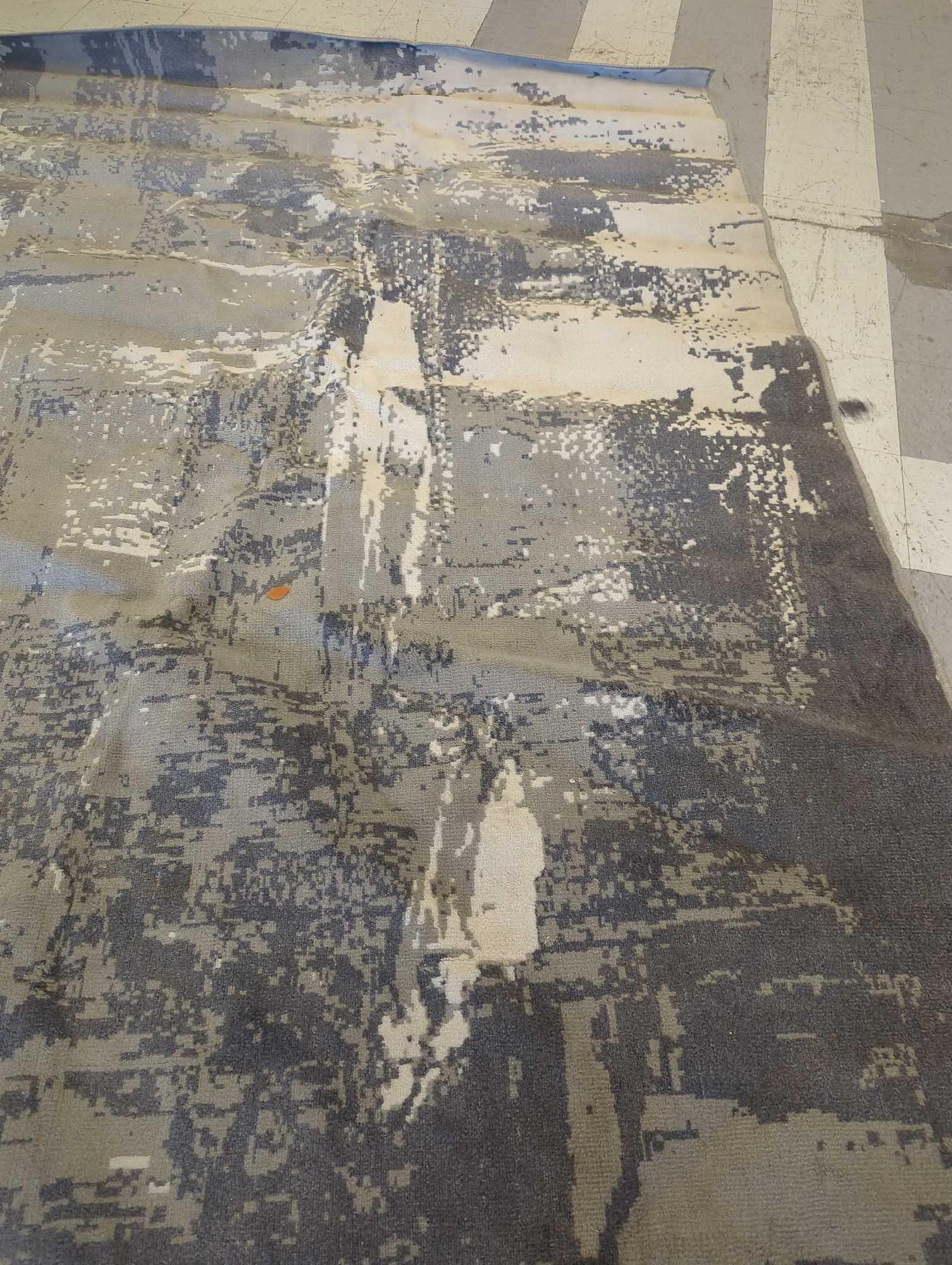 NEWBURY COLLECTION MACHINE MADE AREA RUG, MILITARY CAMO STYLE. 7'X10'