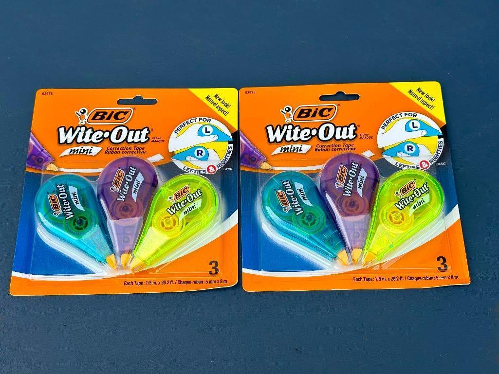 White Out Lot- 2 packs of 3