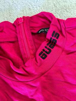 GUESS Womans Radish Pink Top- Size S- Retail $49