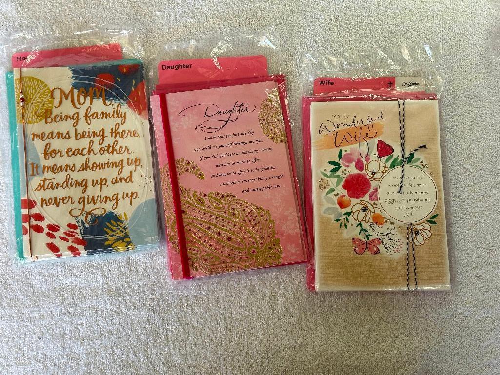 Mothers Day Cards- 3 packs of 4= 12 Total