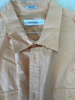 Mens Calvin Clien Button Down- Long Sleeve Size XL- Gently Worn