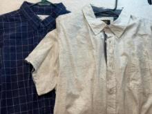 2 Mens Short Sleeve Tops XXL- Gently Used