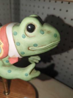 Frog Music Box from the Collection "The American Carousel" by Tobin Farley, 2nd Edition (809/9500),