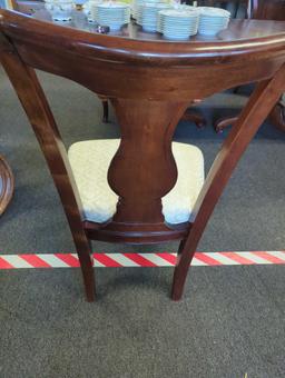 Lot of 6 Matching Queen Anne Dining Chairs to Include 2 Captains Chairs, Matches Lot Number 153,