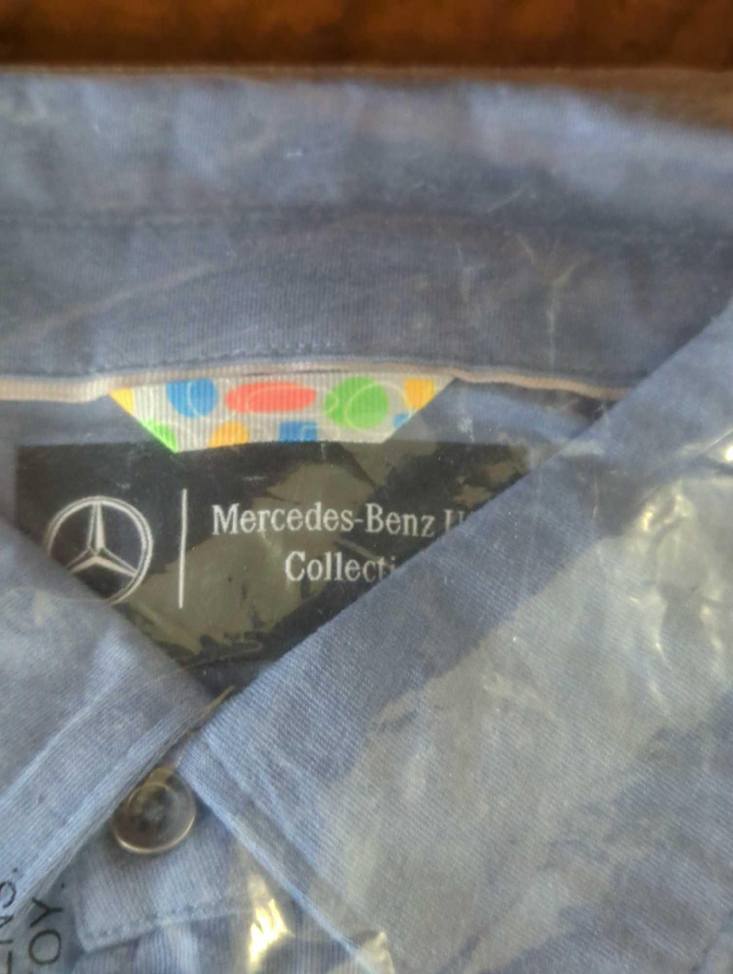 Mercedes Benz USA Collection Mens Shirt Size 2XL in Blue, New In Package.