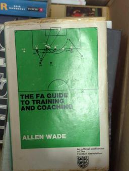 Box Lot of Assorted Books To Include, Fever Pitch, Sir Bobby Charlton, OffSide, The FA Guide to