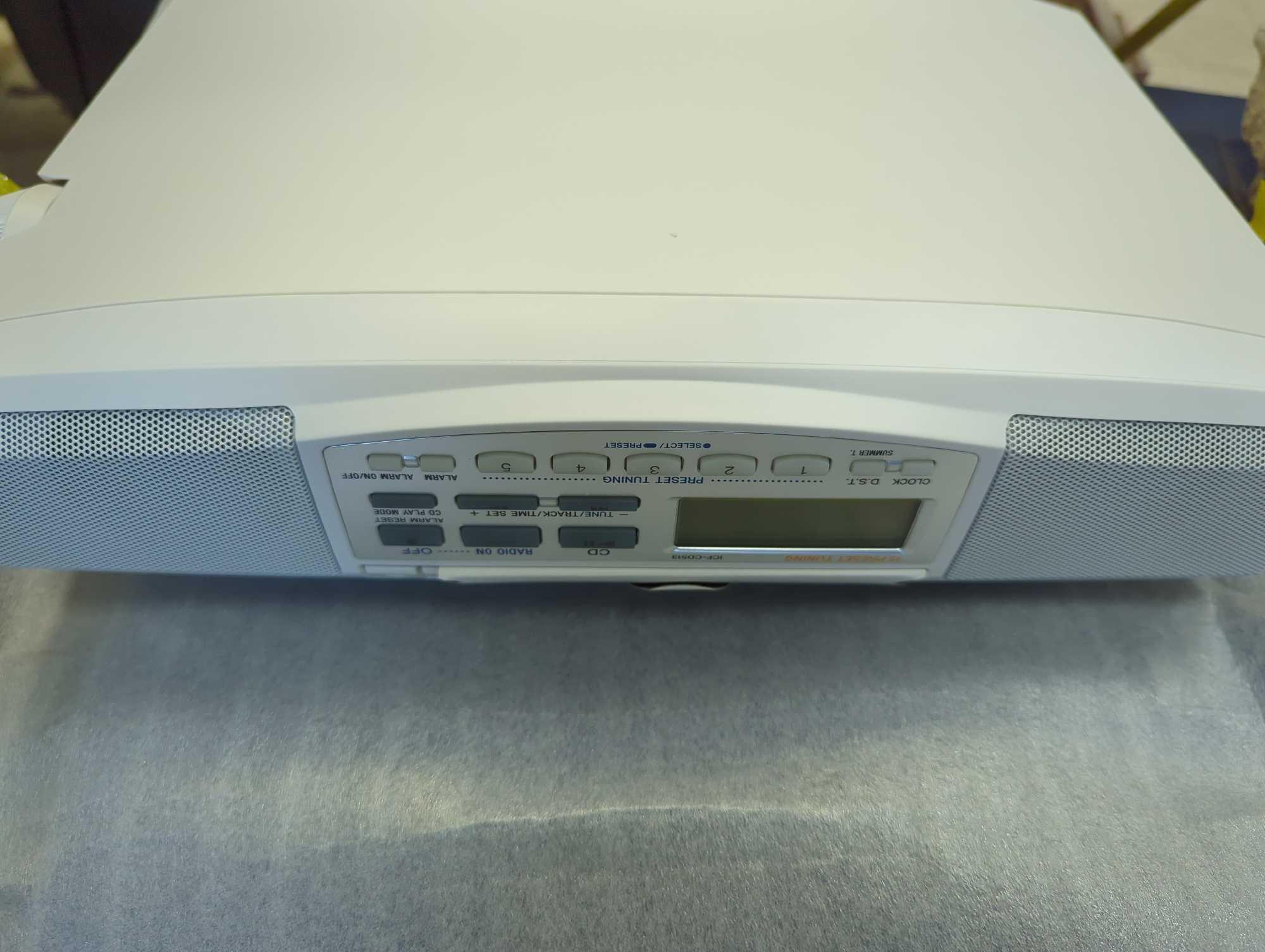 Sony AM FM CD under top cabinet radio Model ICF-CD513, New In The Box Retail Price Value $35, What