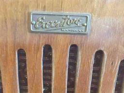 Art Deco Skyscraper 1930's-40's Executone Model 302-S Wood Intercom Speaker, Measure Approximately 6