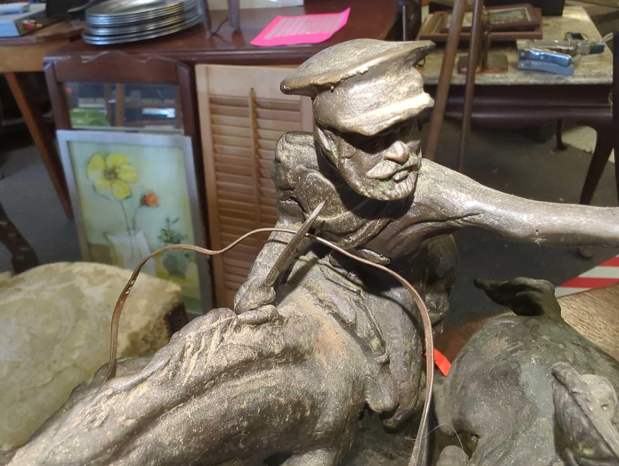 Old Dragoons, Finest US Lost Wax Bronze Sculpture By Frederic Remington Large Measure Approximately