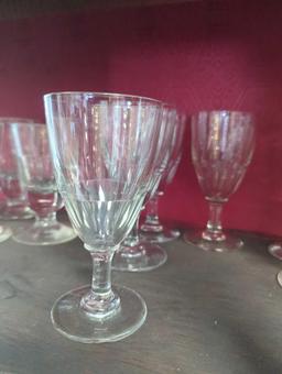Lot of 20 Clear Small And Medium Size Stem Glasses, What you see in photos is what you will receive