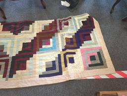 Hand Made Quilt With Multi Style Pattern and Assortment of Colors, What you see in photos is what