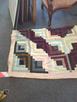Hand Made Quilt With Multi Style Pattern and Assortment of Colors, What you see in photos is what