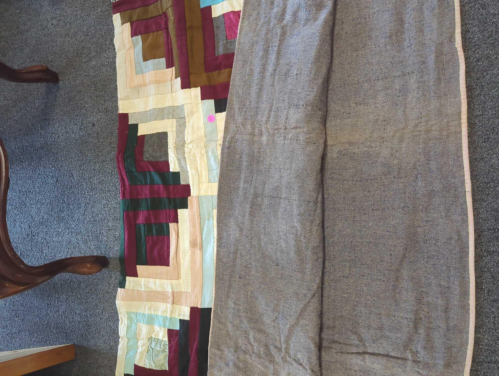 Hand Made Quilt With Multi Style Pattern and Assortment of Colors, What you see in photos is what