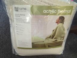 2002 XL Twin JCPenney Home Collection 100% Cotton Acrylic Thermal NEW IN Package, Retail Price Value