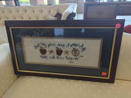 Framed Print with the Quote "Teachers Plant Seeds of Knowledge that will Grow Forever", Approximate