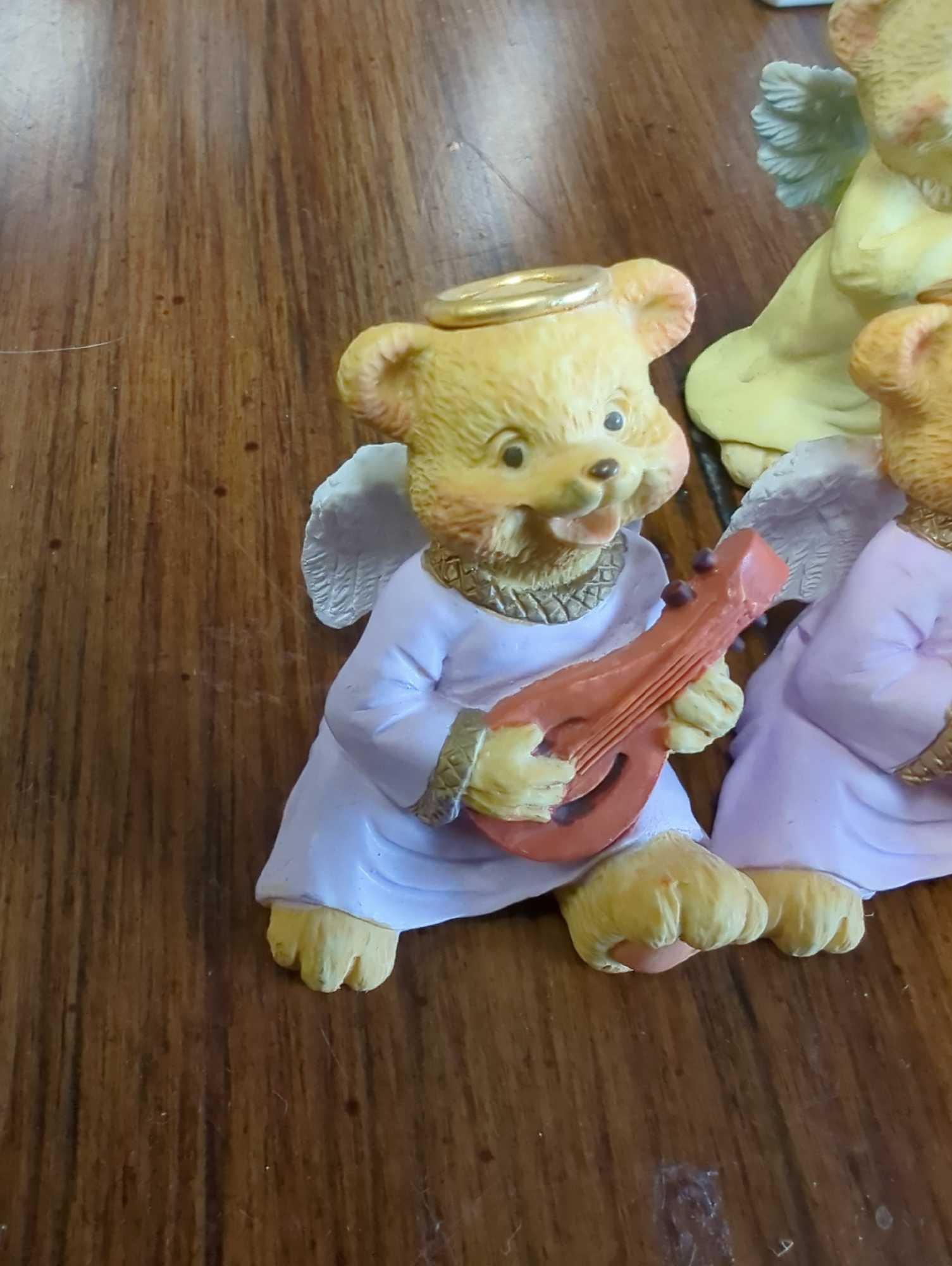 Lot of 7 vintage Angel Teddy Babies Figurines. Comes as is shown in photos. Appears to be used.