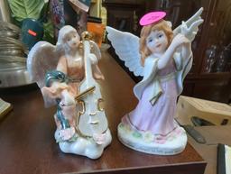 Lot of 2 angel figurines including: Heavenly Guardians from the Premier Collection and Angelic